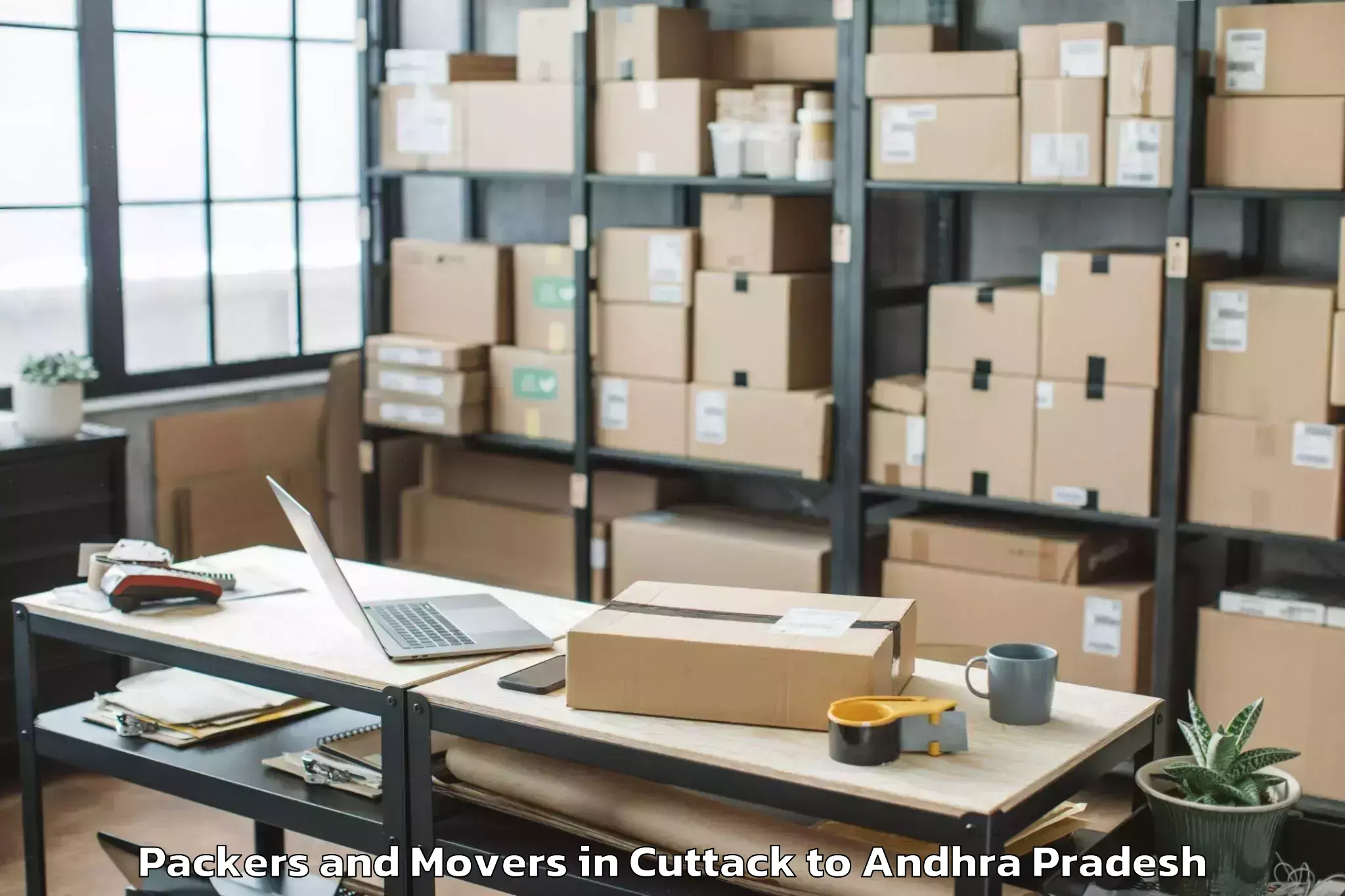 Reliable Cuttack to Parvathipuram Packers And Movers